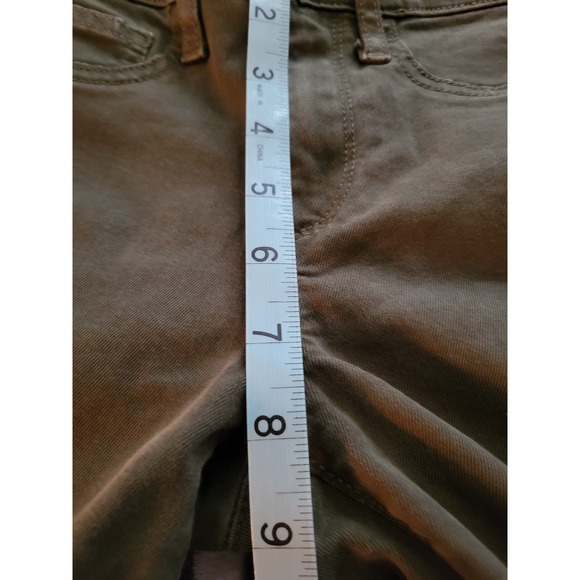 Gap 1969 Easy Leggings Olive Green Distressed Skinny Pants Womens Sz: 00 Regular - Picture 10 of 12